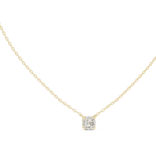 Simple Modern Diamond Pendant Necklace