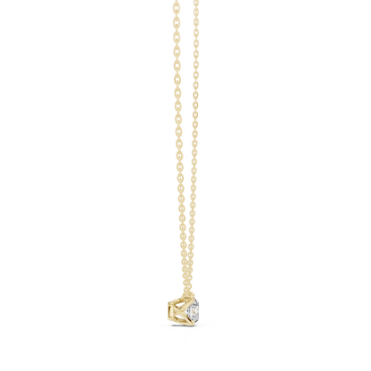 Simple Modern Diamond Pendant Necklace