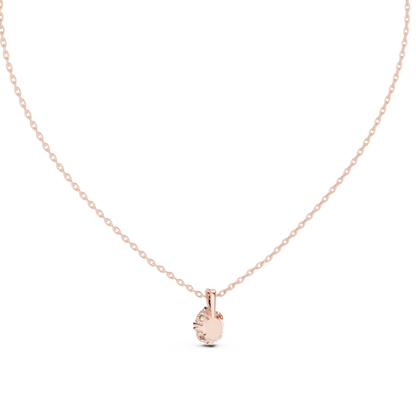 Designer Oval Diamond Pendant with Scroll Setting