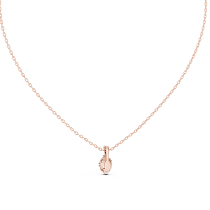 Graceful Oval Cut Diamond Pendant