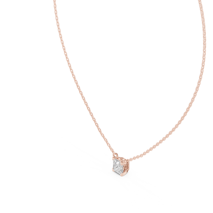 Fine Jewelry Princess Solitaire Necklace