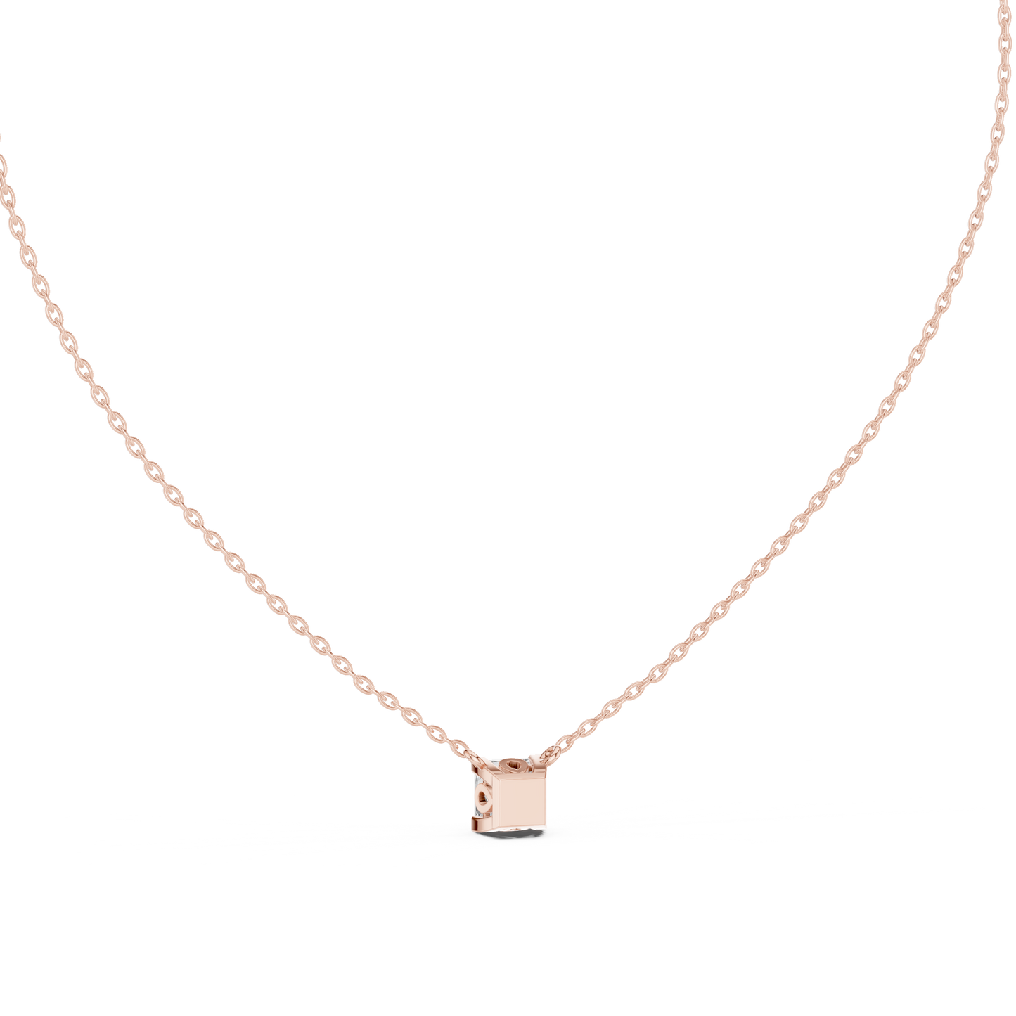 Fine Jewelry Princess Solitaire Necklace