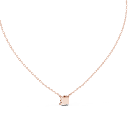 Fine Jewelry Princess Solitaire Necklace