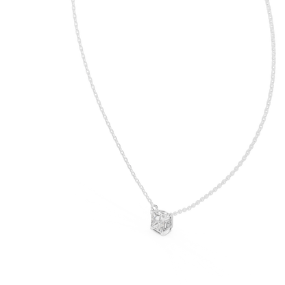 Fine Jewelry Princess Solitaire Necklace