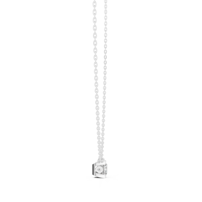 Fine Jewelry Princess Solitaire Necklace