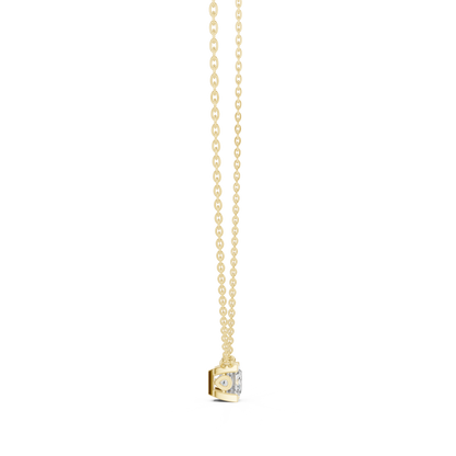 Fine Jewelry Princess Solitaire Necklace