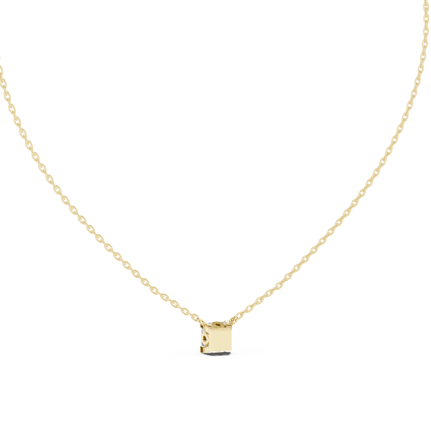 Fine Jewelry Princess Solitaire Necklace
