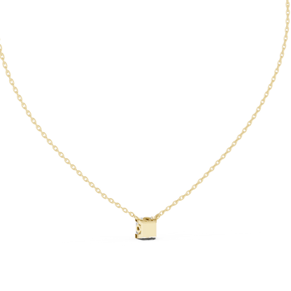 Fine Jewelry Princess Solitaire Necklace
