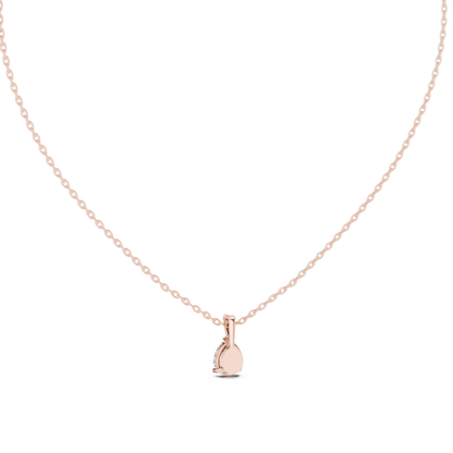 Golden Dewdrop Diamond Pendant