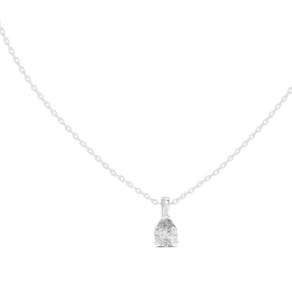 Golden Dewdrop Diamond Pendant