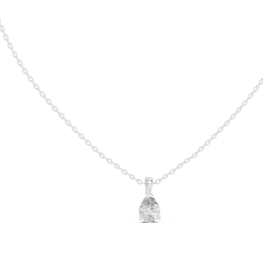 Golden Dewdrop Diamond Pendant