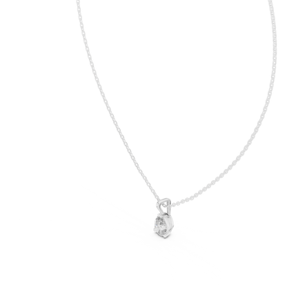 Golden Dewdrop Diamond Pendant
