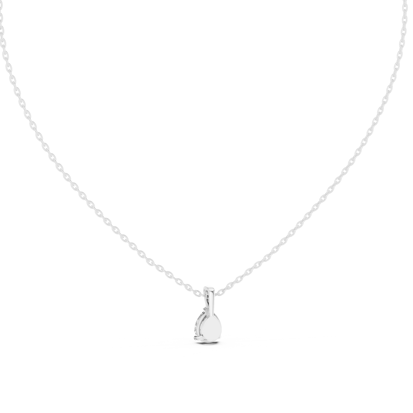 Golden Dewdrop Diamond Pendant
