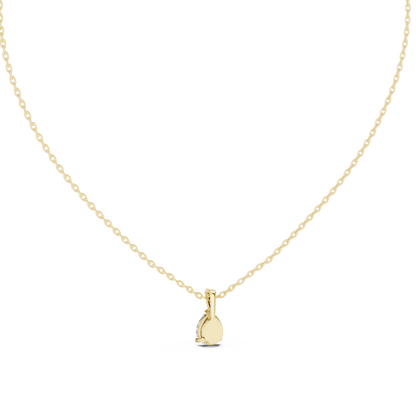 Golden Dewdrop Diamond Pendant