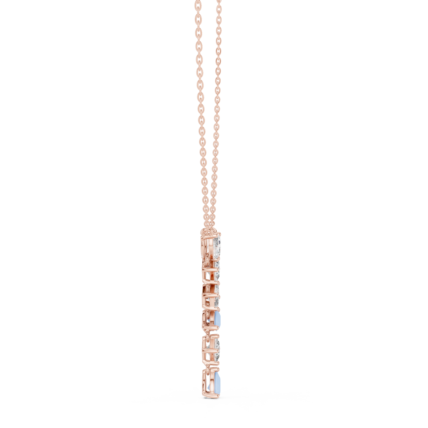 Timeless Multi-Cut Diamond Drop Pendant