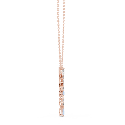 Timeless Multi-Cut Diamond Drop Pendant