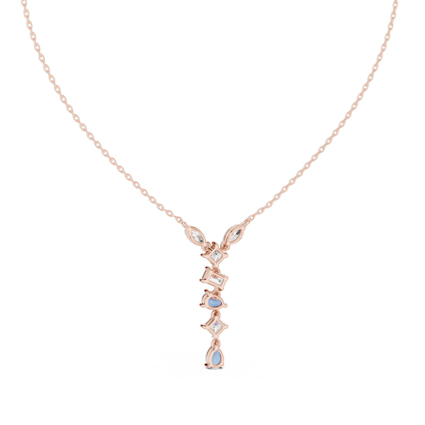 Timeless Multi-Cut Diamond Drop Pendant
