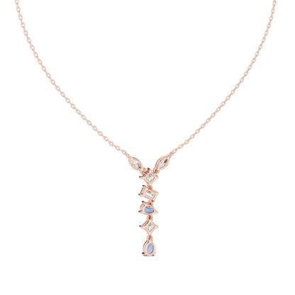 Timeless Multi-Cut Diamond Drop Pendant