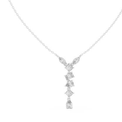 Timeless Multi-Cut Diamond Drop Pendant