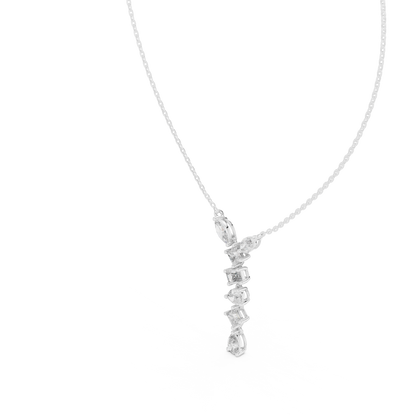 Timeless Multi-Cut Diamond Drop Pendant