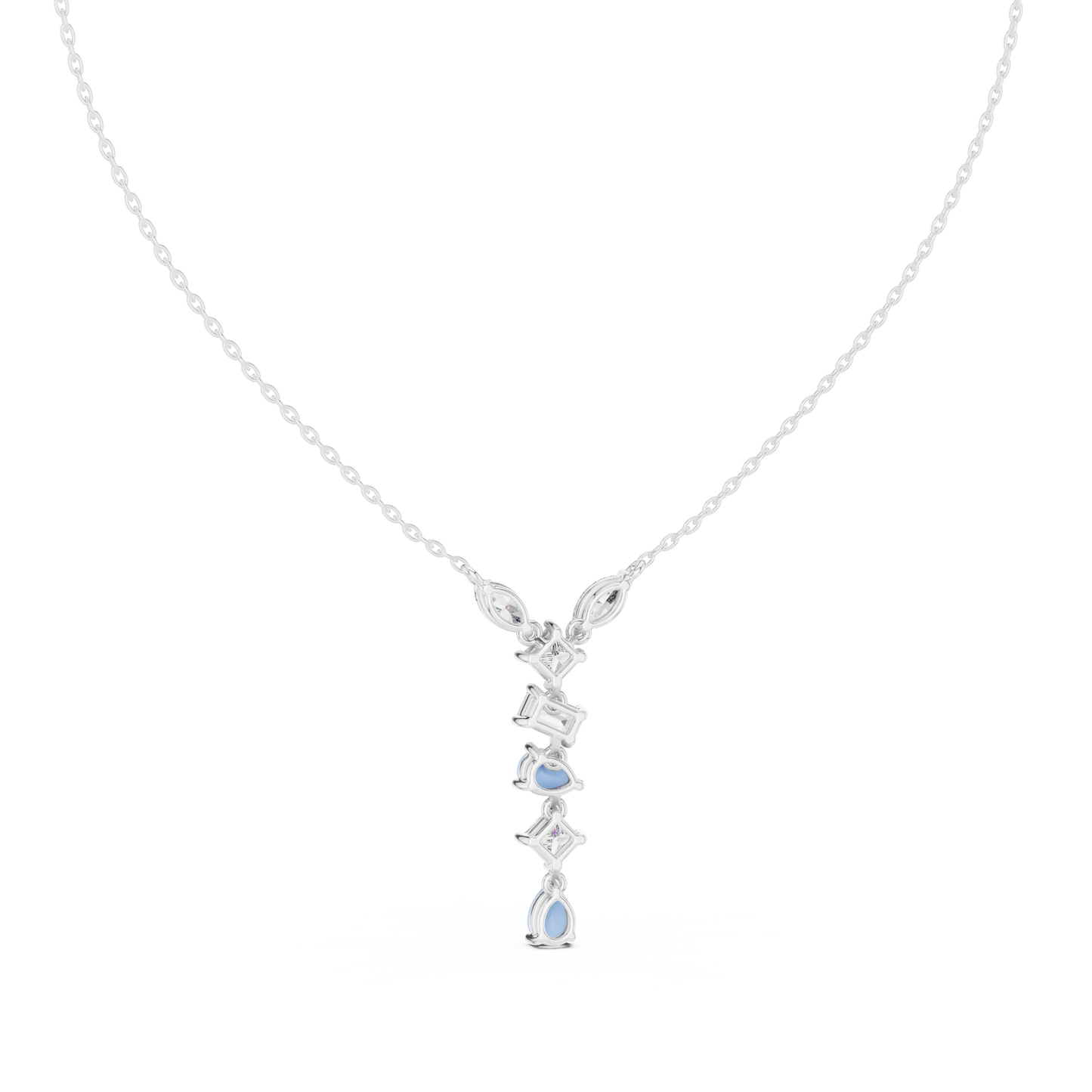 Timeless Multi-Cut Diamond Drop Pendant
