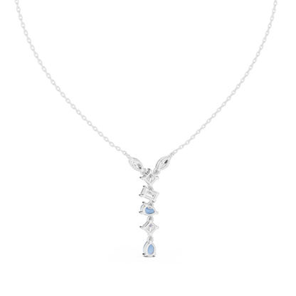 Timeless Multi-Cut Diamond Drop Pendant