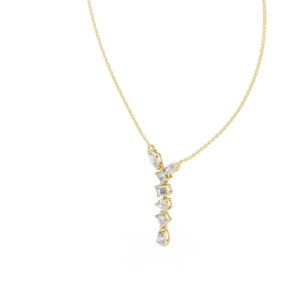 Timeless Multi-Cut Diamond Drop Pendant
