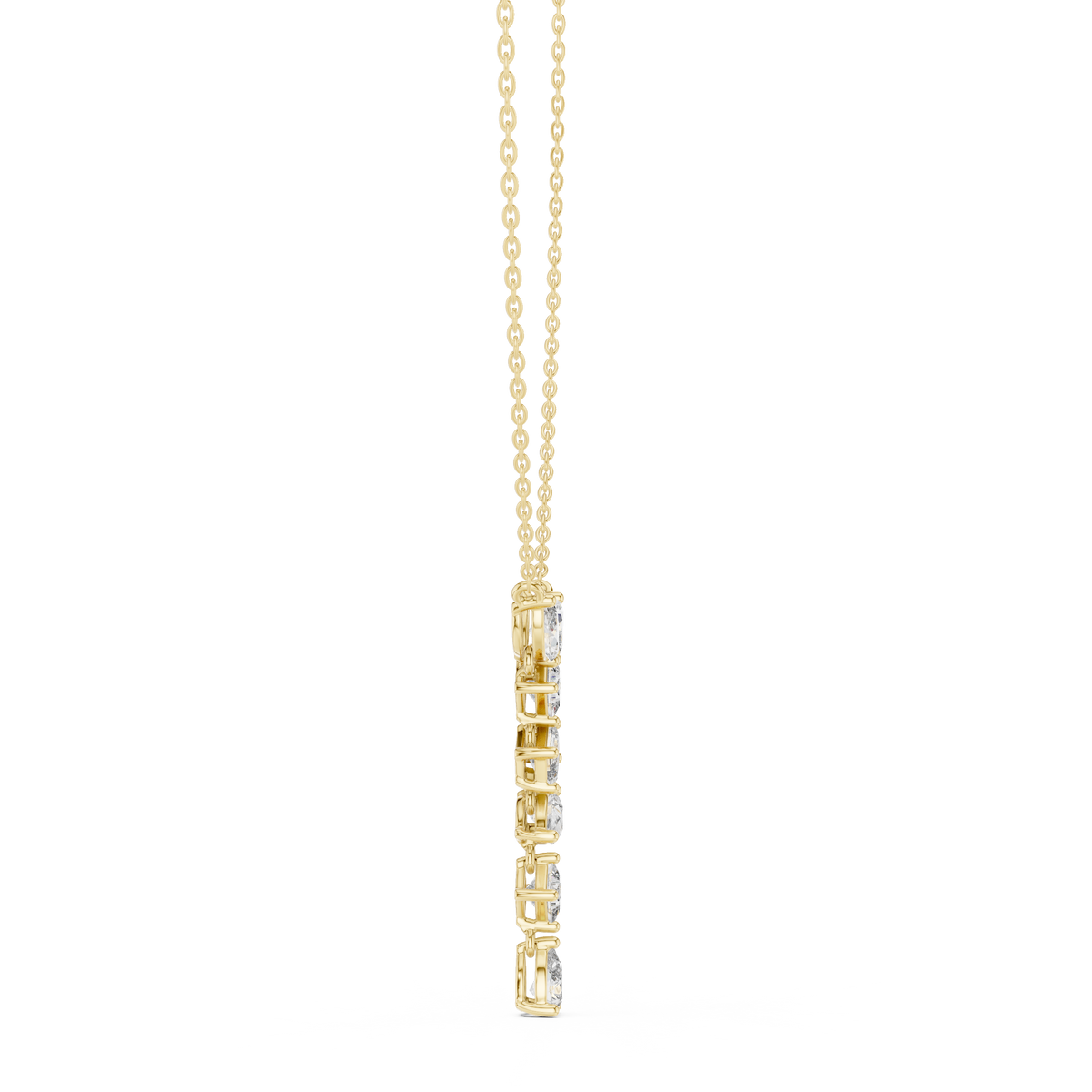 Timeless Multi-Cut Diamond Drop Pendant