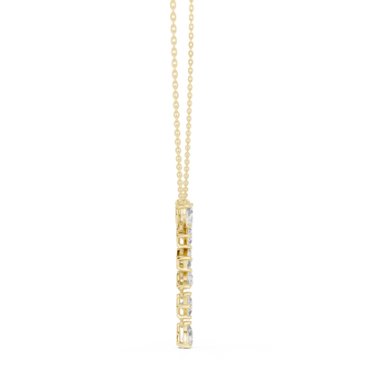 Timeless Multi-Cut Diamond Drop Pendant