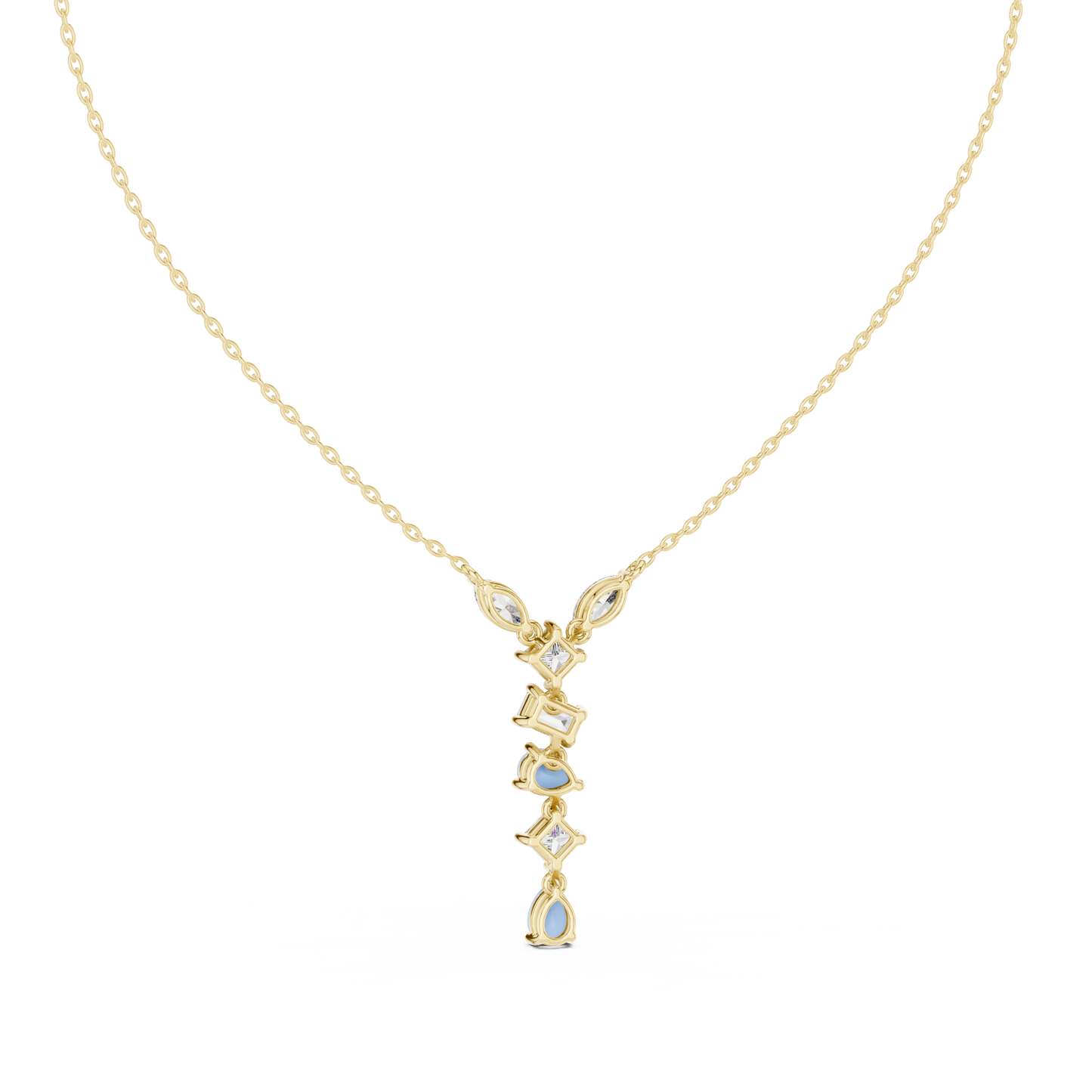 Timeless Multi-Cut Diamond Drop Pendant