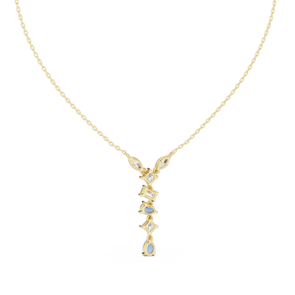 Timeless Multi-Cut Diamond Drop Pendant