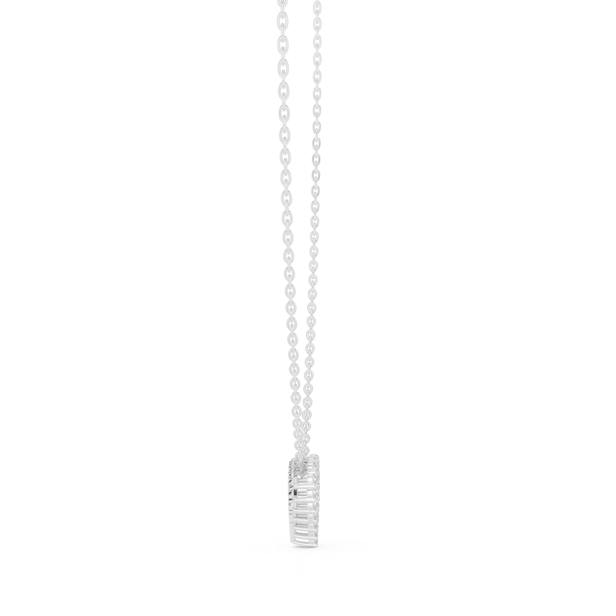 Luxuriöser Teardrop-Diamant-Anhänger mit Halo-Design