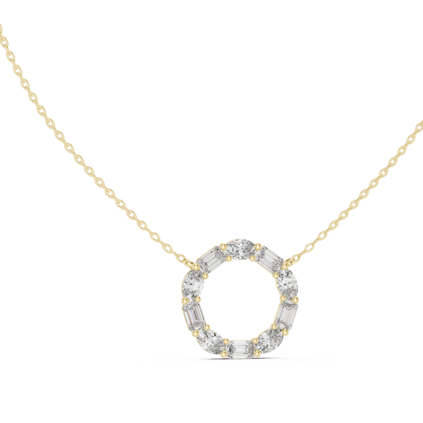 Golden Radiance Orbit Pendant