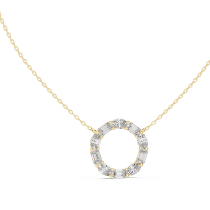 Golden Radiance Orbit Pendant