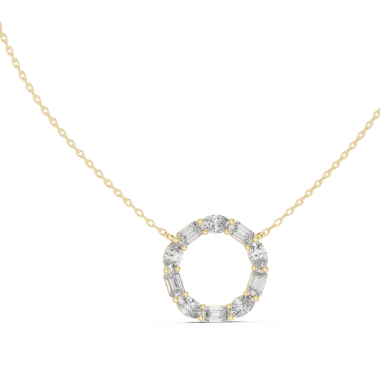 Golden Radiance Orbit Pendant