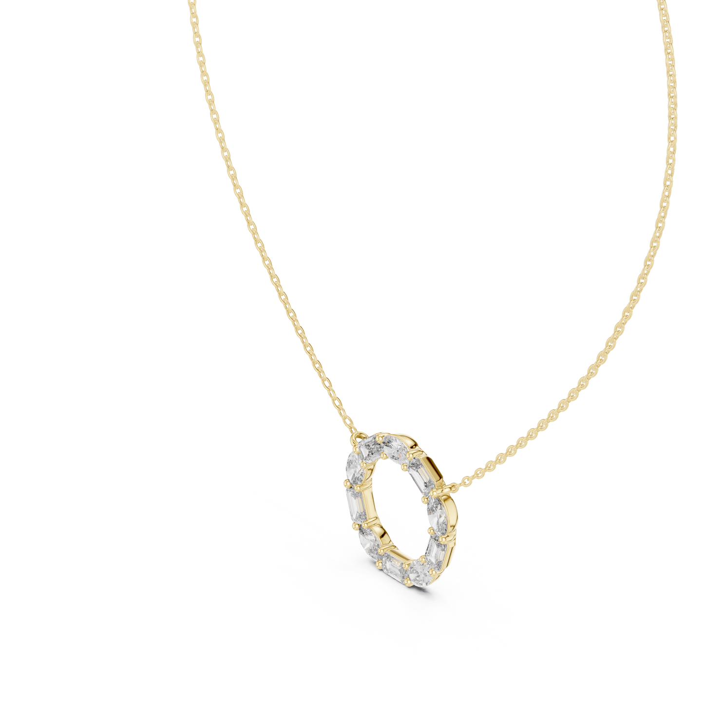 Golden Radiance Orbit Pendant