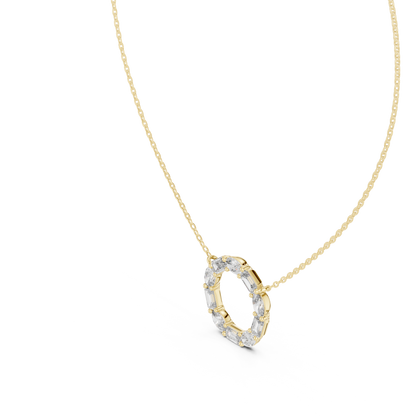 Golden Radiance Orbit Pendant