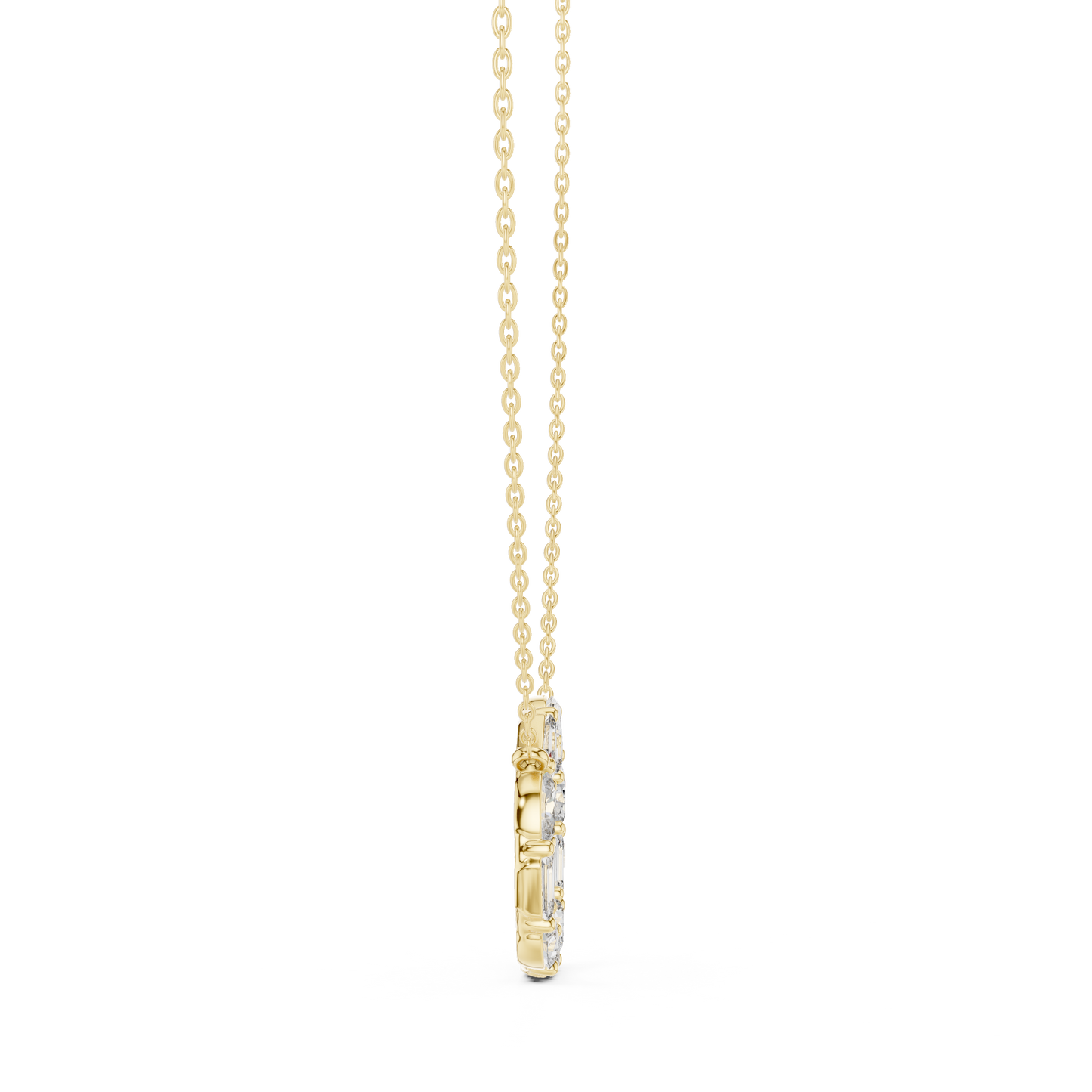 Golden Radiance Orbit Pendant