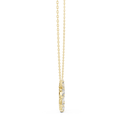 Golden Radiance Orbit Pendant