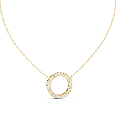Golden Radiance Orbit Pendant