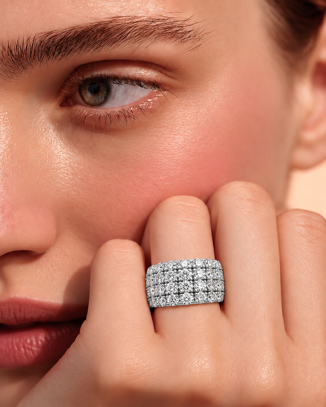 Aurelia Luxe Multi-Row Lab Grown Diamond Bangle
