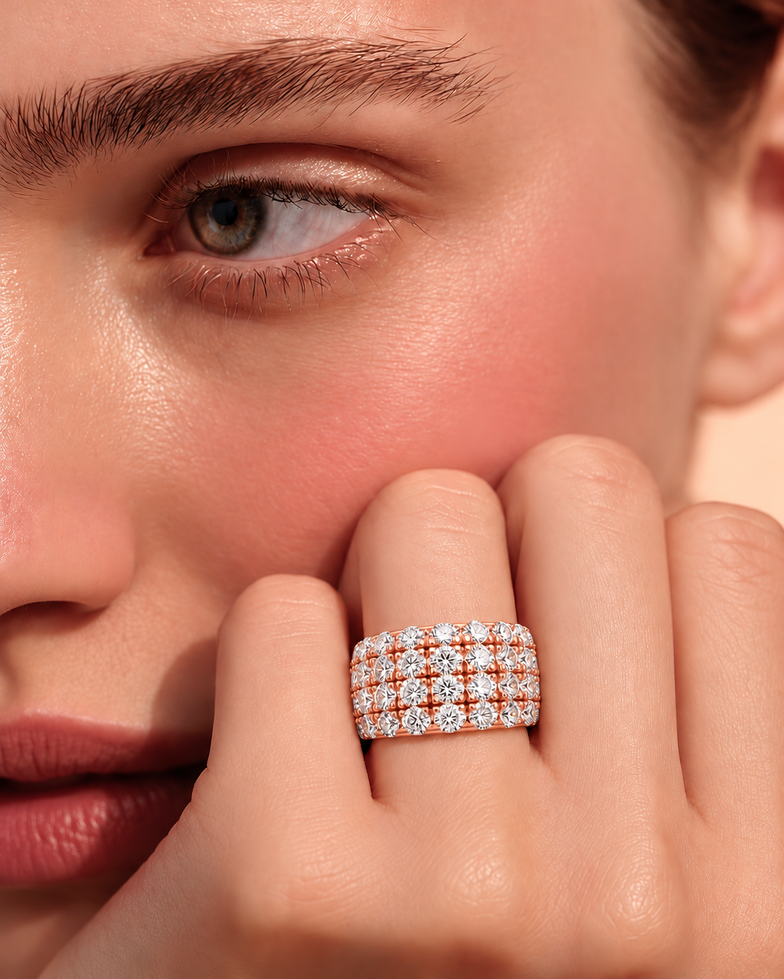 Aurelia Luxe Multi-Row Lab Grown Diamond Bangle