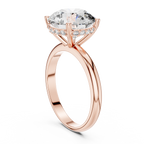 Großer runder Diamant-Verlobungsring für Damen