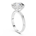 Großer runder Diamant-Verlobungsring für Damen
