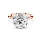 Großer runder Diamant-Verlobungsring für Damen