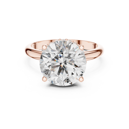 Large Round Cut Diamond Engagement Ring for Women