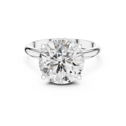 Large Round Cut Diamond Engagement Ring for Women