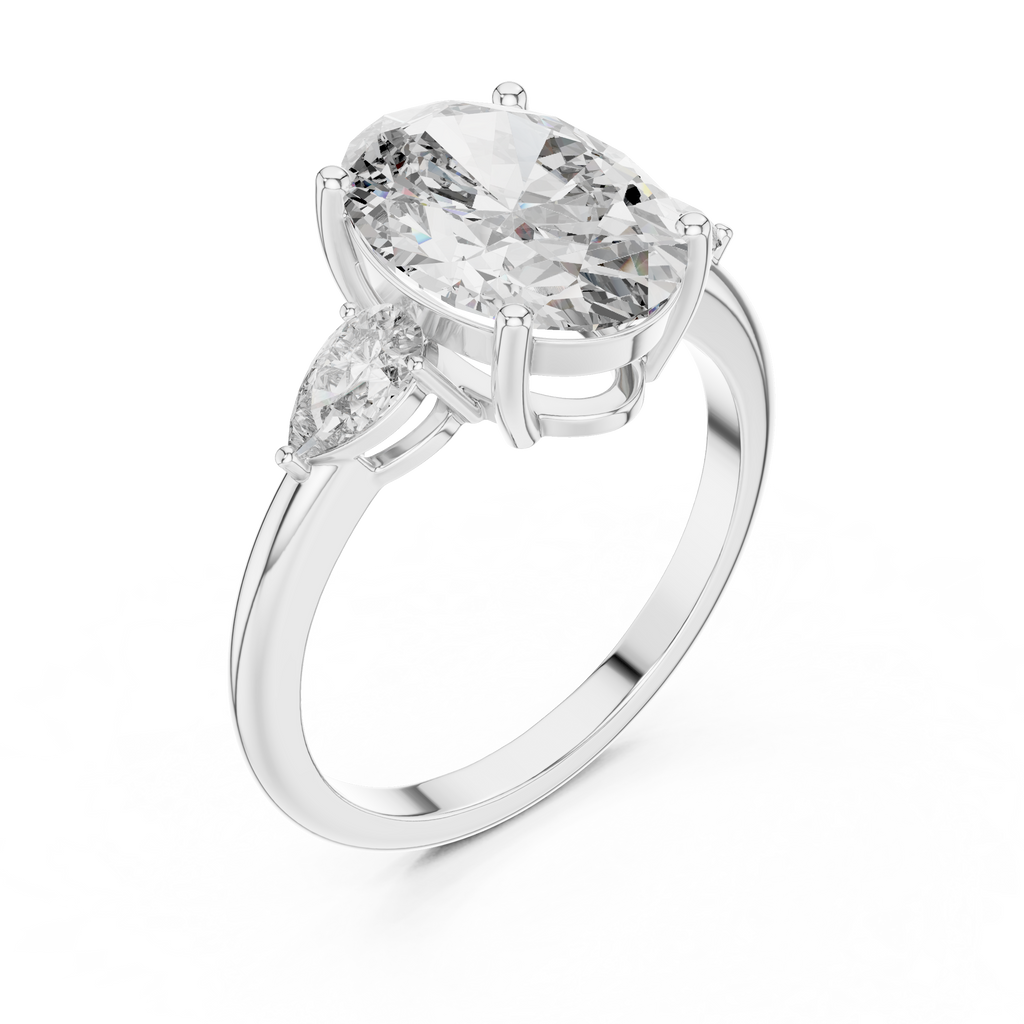 Oval Cut Diamond Statement Ring – Premium Gold Jewelry.