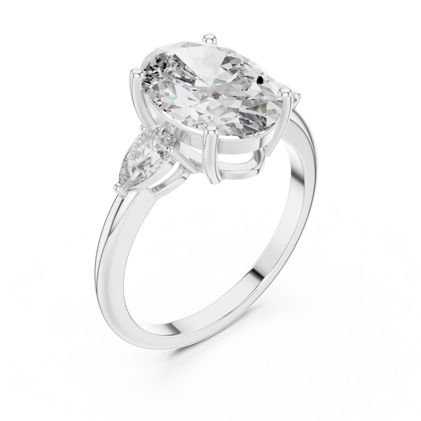 Oval Cut Diamond Statement Ring – Premium Gold Jewelry.
