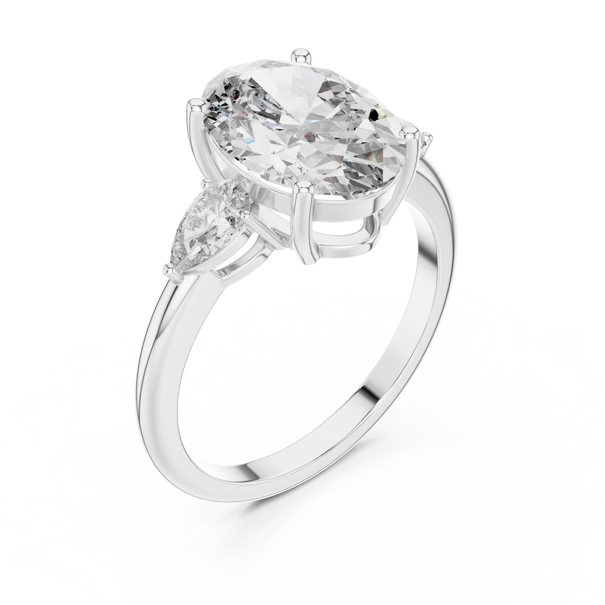 Oval Cut Diamond Statement Ring – Premium Gold Jewelry.